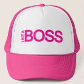 Roze Lady Boss-Petten Trucker Pet (Voorkant)