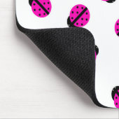 Roze Lady Bug Mousepad Muismat (Hoek)