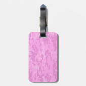 Roze Lady Digital Camo Pattern Bagagelabel (Achterkant verticaal)