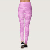 Roze Lady Digital Camo Pattern Leggings (Achterkant)