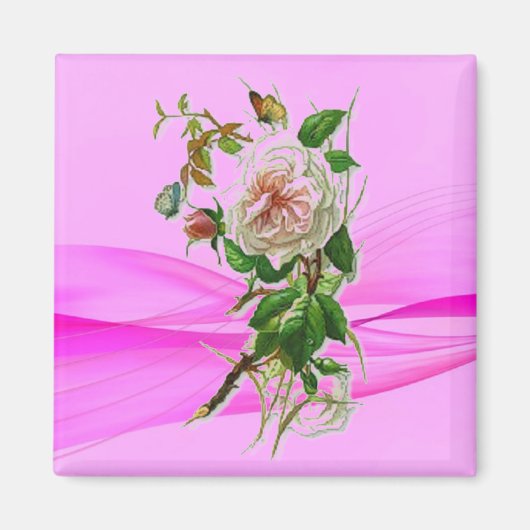 Roze Lady Magnet (Voorkant)