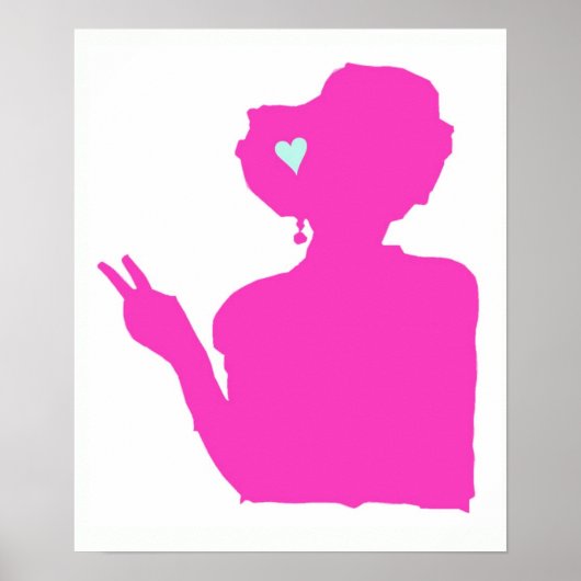 Roze Lady Poster (Voorkant)