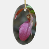 Roze Lady Slipper Flower Ornament (Rechts)