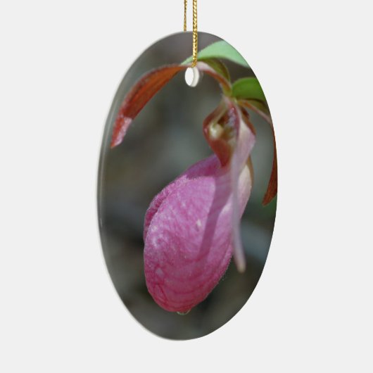 Roze Lady Slipper Flower Ornament (Rechts)