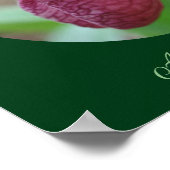 Roze Lady Slipper Flower Voeg Jouw tekst toe Poster (Hoek)