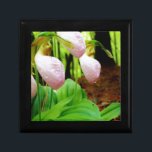 Roze Lady Slipper wild Orchid Cadeaudoosje<br><div class="desc">Roze Lady Slipper wild-orchidee Foto van Sandy Closs,  genomen bij Lake Arrowiad Ga. Licht roze slippervorm met donkerdere roze aderen. Gevonden wild groeien in de bossen,  onder enkele pijnbomen roze bloemorchideeën bloemfloraalbloemigen bruiloft natuur sympathie lentebos roos</div>