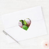 Roze Lady Slipper wild Orchid Hart Sticker (Envelop)