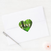 Roze Lady Slipper wild Orchid Hart Sticker (Envelop)