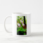Roze Lady Slipper wild Orchid Koffiemok (Links)