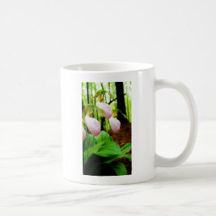 Roze Lady Slipper wild Orchid Koffiemok
