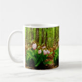 Roze Lady Slipper wild Orchid Koffiemok (Links)