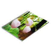 Roze Lady Slipper wild Orchid Notitieboek (Linkerzijde)