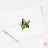 Roze Lady Slipper wild Orchid Ster Sticker