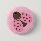 Roze Ladybug Button Flair (Voorkant)