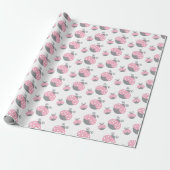 Roze Ladybug Cadeaupapier (Uitgerold)