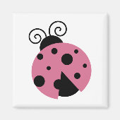 Roze Ladybug Magneet (Voorkant)