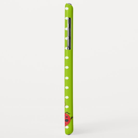 Roze ladybug meisjes naam groen Case-Mate iPhone case (Achterkant/links)