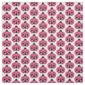 Roze ladybug Patroon Stof (Swatch)