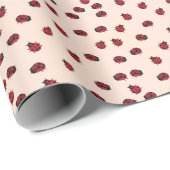 roze ladybug Patrooncadeaus Cadeaupapier (Rol Hoek)