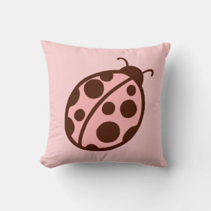 Roze Ladybug Pillow Kussen
