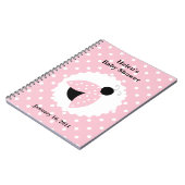 Roze Ladybug & Polka Dots Baby shower Notitieboek (Linkerzijde)