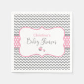 Roze Ladybug Servetten (Voorkant)