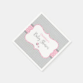 Roze Ladybug Servetten (Hoek)