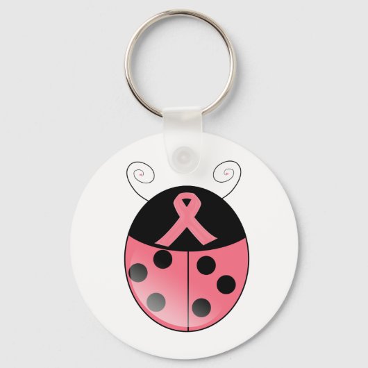 Roze Ladybug Sleutelhanger (Voorkant)
