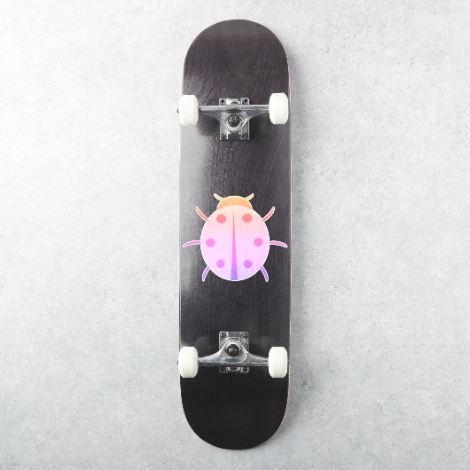Roze Ladybug Sticker (Skateboard)