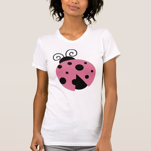 Roze Ladybug T-Shirt (Voorkant)