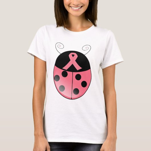 Roze Ladybug T-shirt (Voorkant)