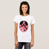 Roze Ladybug T-shirt (Voorkant volledig)
