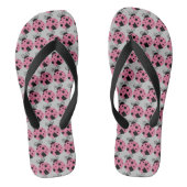 Roze Ladybug Teenslippers (Voetbed)