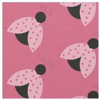 Roze Ladybugs Stof