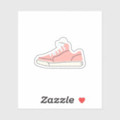 Roze lage sneakers sticker (Vel)