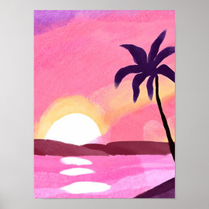 Roze lagune poster