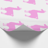 Roze laklamperpapier cadeaupapier (Hoek)