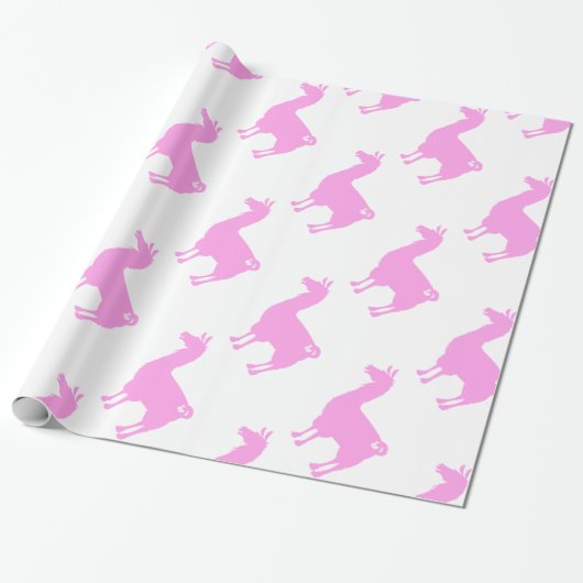 Roze laklamperpapier cadeaupapier (Uitgerold)