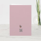 Roze Lam Gods Pasen Kaart (Achterkant)