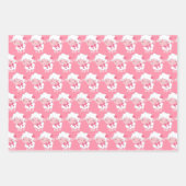 Roze Lam Inpakpapier Set Vel (Voorkant)