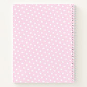 Roze Lam Liefde Ewe Aangepaste Naam Script Schatti Notitieboek (Achterkant)