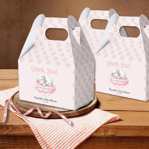 Roze Lam Meisje Baby shower Bedankdoosjes