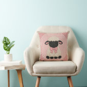 Roze Lam Quilt Kussen (Stoel)