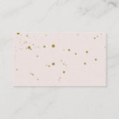 Roze Lam Schaap Baby shower Mama Luier Raffle Informatiekaartje (Achterkant)