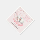 Roze Lam Twinkle Twinkle Meisje Baby shower Servet (Hoek)