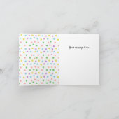 Roze lama tweede verjaardagskaart (Binnen)