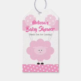 Roze Lamb Girl Baby shower Cute Kawaii Modern Cadeaulabel