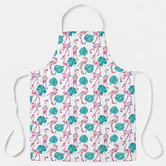 Roze lamingos 2 schort (Voorkant)