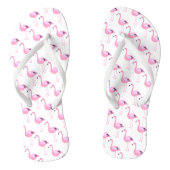 Roze lamingos 2 teenslippers (Voetbed)