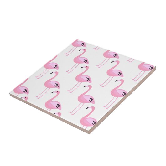 Roze lamingos 2 tegeltje (Zijkant)